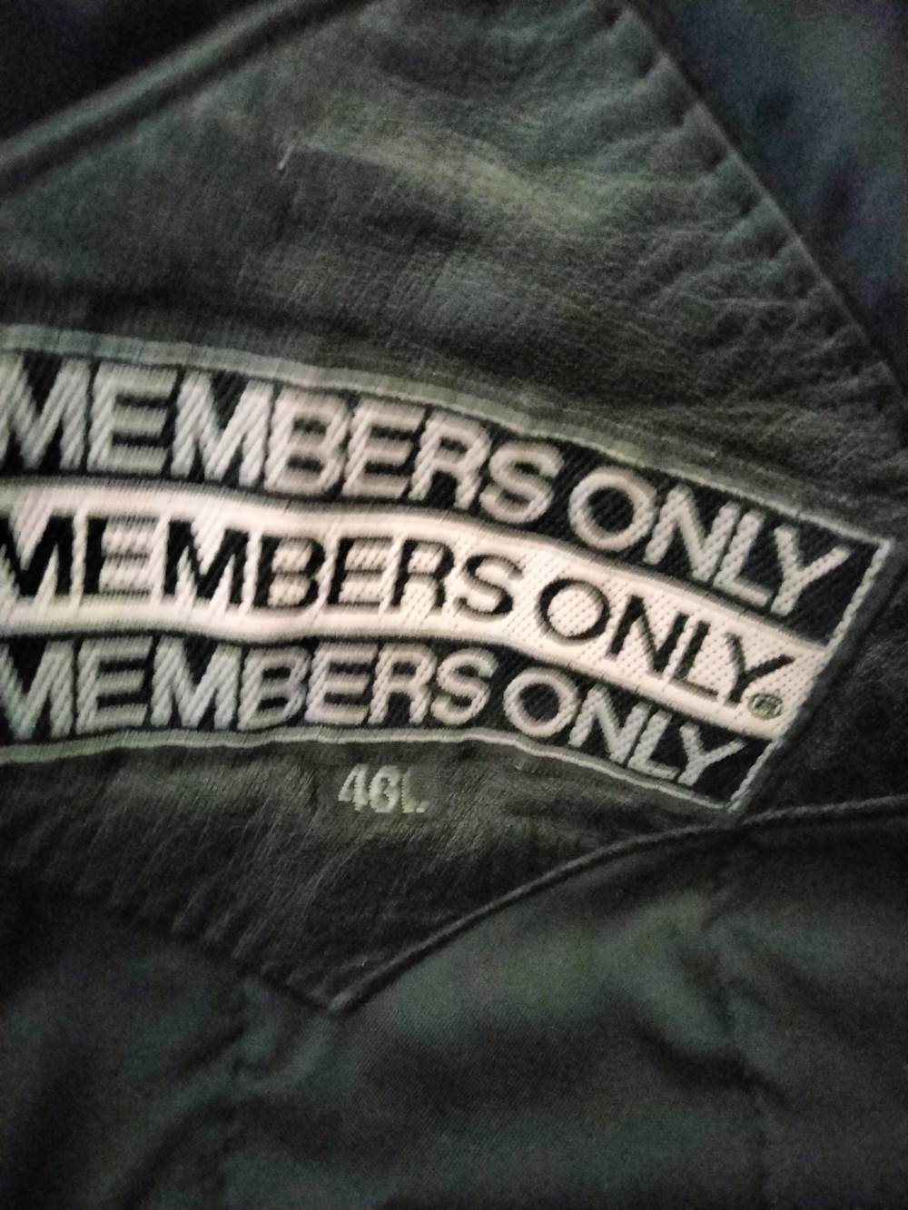 Members Only Men's Leather Coat